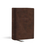NET, Abide Bible, Leathersoft, Brown, Comfort Print: Holy Bible