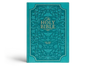 KJV Holy Bible, Teal Floral Design, Giant Print, Red Letter with Thumb Index